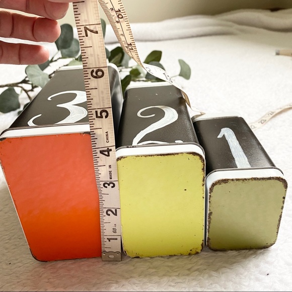 Handmade | 1 2 3 farmhouse storage nesting tins decor - Picture 7 of 8